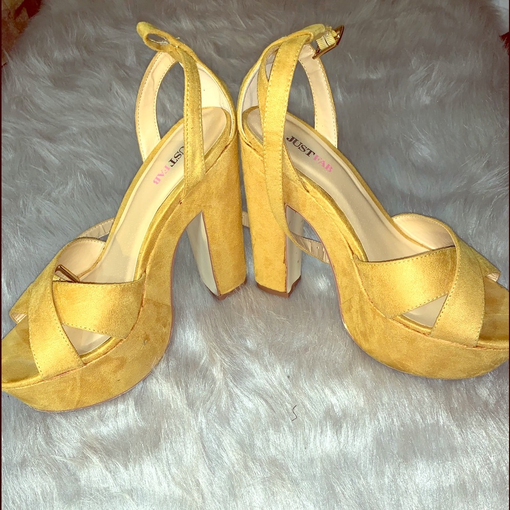 Just Fab Yellow Platforms